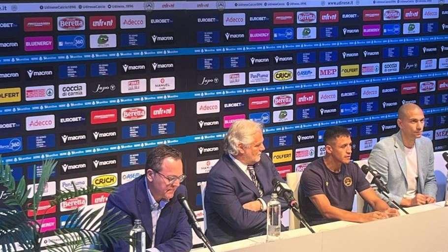 Sanchez in conferenza: "Non sono all'Udinese in vacanza, ovunque vado voglio vincere"