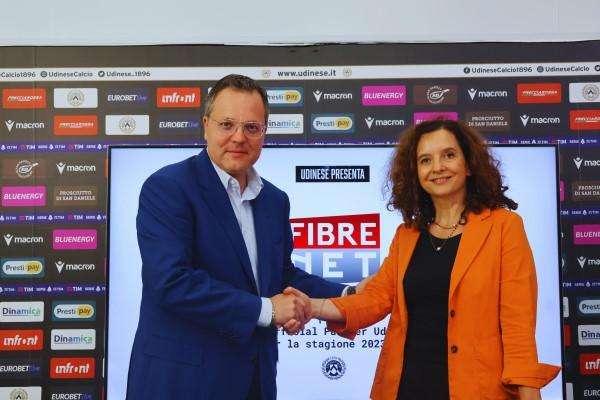 Udinese, Fibre Net diventa nuovo partner fino al 2025