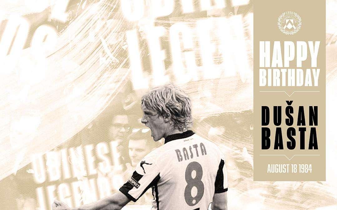 L'Udinese festeggia sui social l'ex bianconero Dusan Basta 