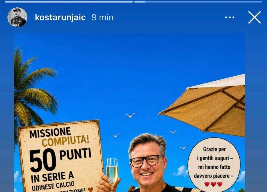 Udinese, Runjaic ringrazia tutti sui social: “Obiettivi futuri? Parlare italiano”