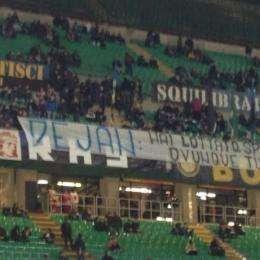 Striscione della tifoseria per omaggiare Stankovic