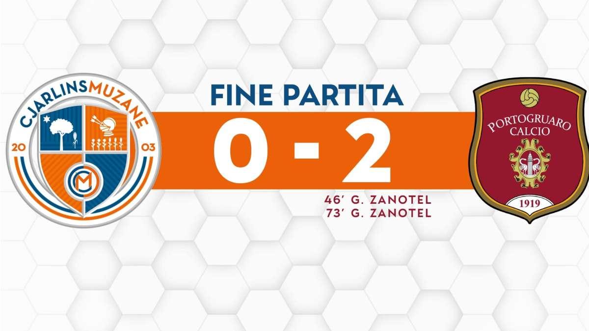Il Cjarlins Muzane cade per 0-2 in casa contro il Portogruaro