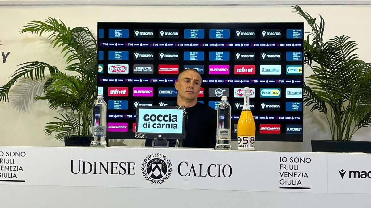 Udinese, Cannavaro in conferenza: "Tutti ci davano già per morti ma non è così"