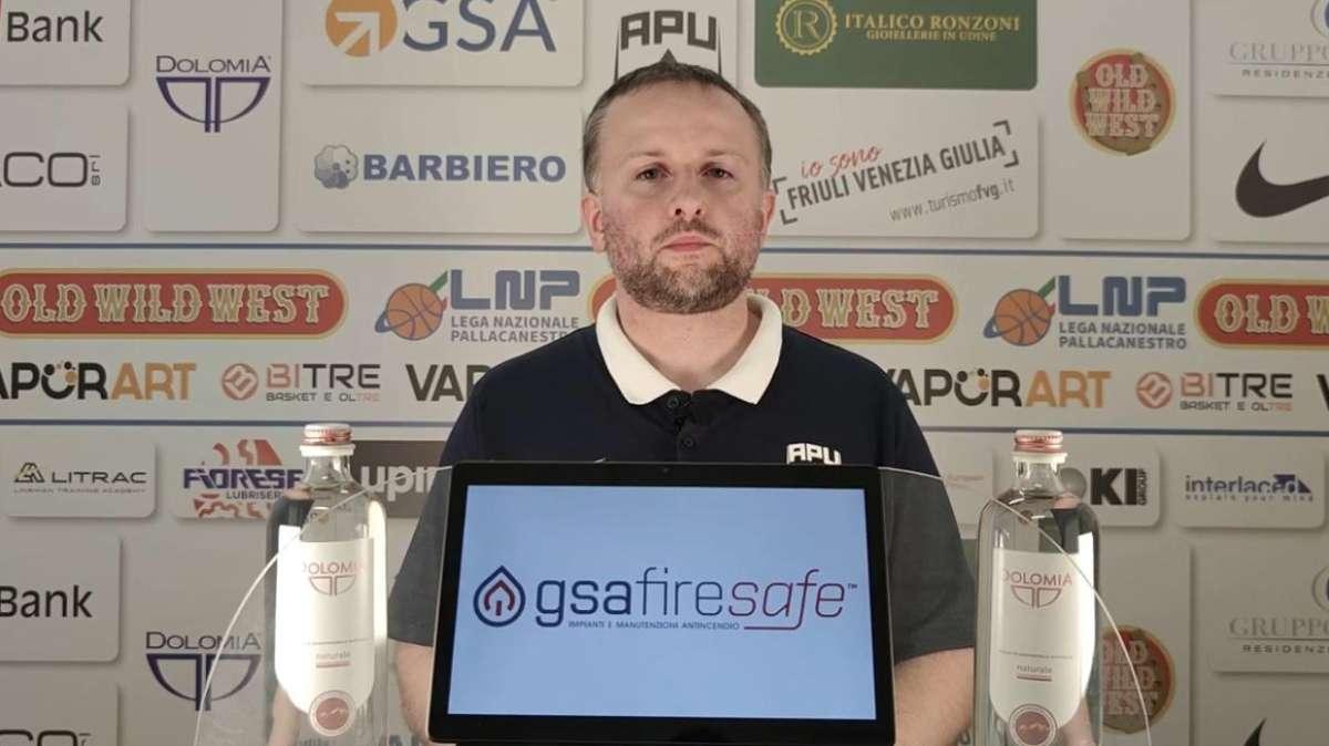 Apu Udine, Grazzini: "Dovremo essere pronti a reggere l'urto con Piacenza. Gaspardo? Potrebbe esserci"