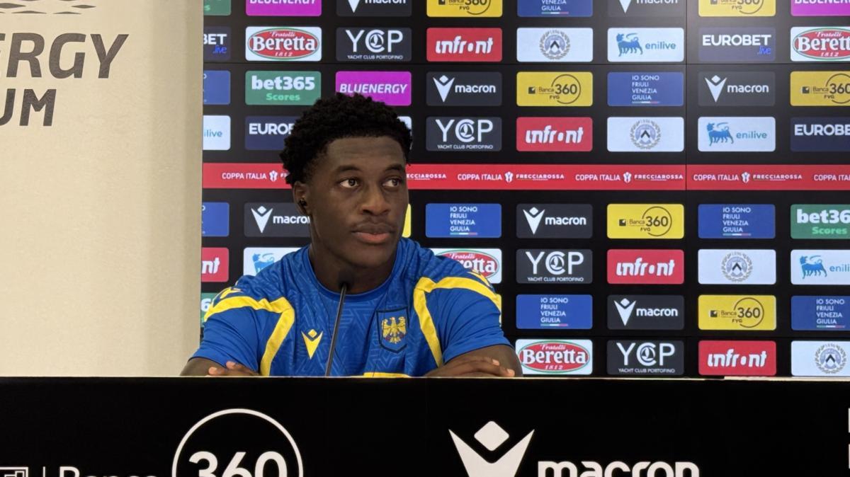 Abankwah in conferenza: "Sta a me dimostrare di poter restare all'Udinese"