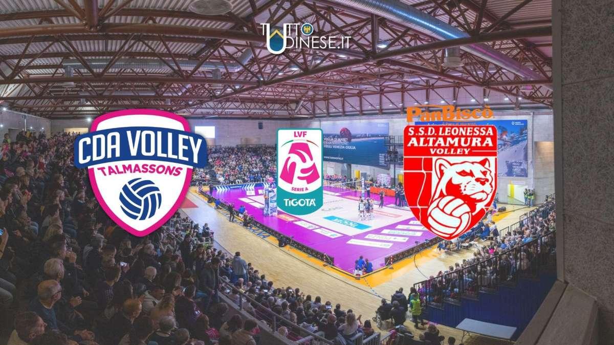 DIRETTA Serie A2 CDA Talmassons FVG-Panbiscò Leonessa Altamura 3-0: RISULTATO FINALE