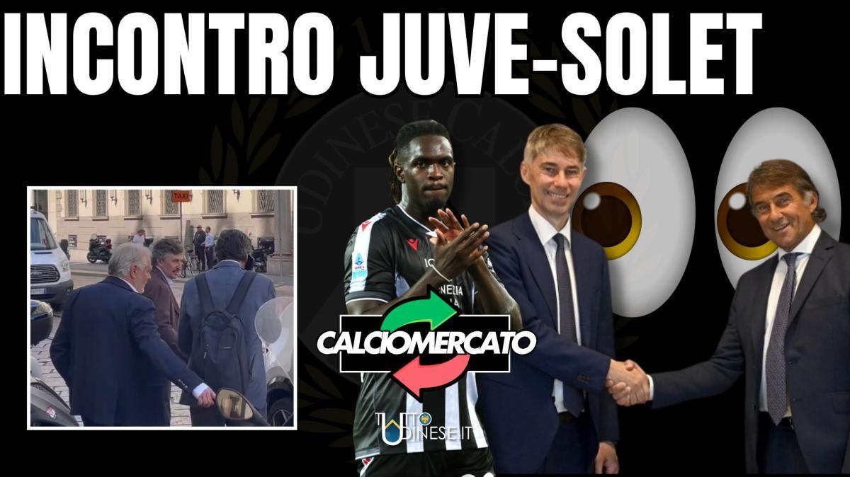 La JUVE incontra l'UDINESE per SOLET: GINO POZZO e NANI a colloquio con CARNEVALI e MASSARA