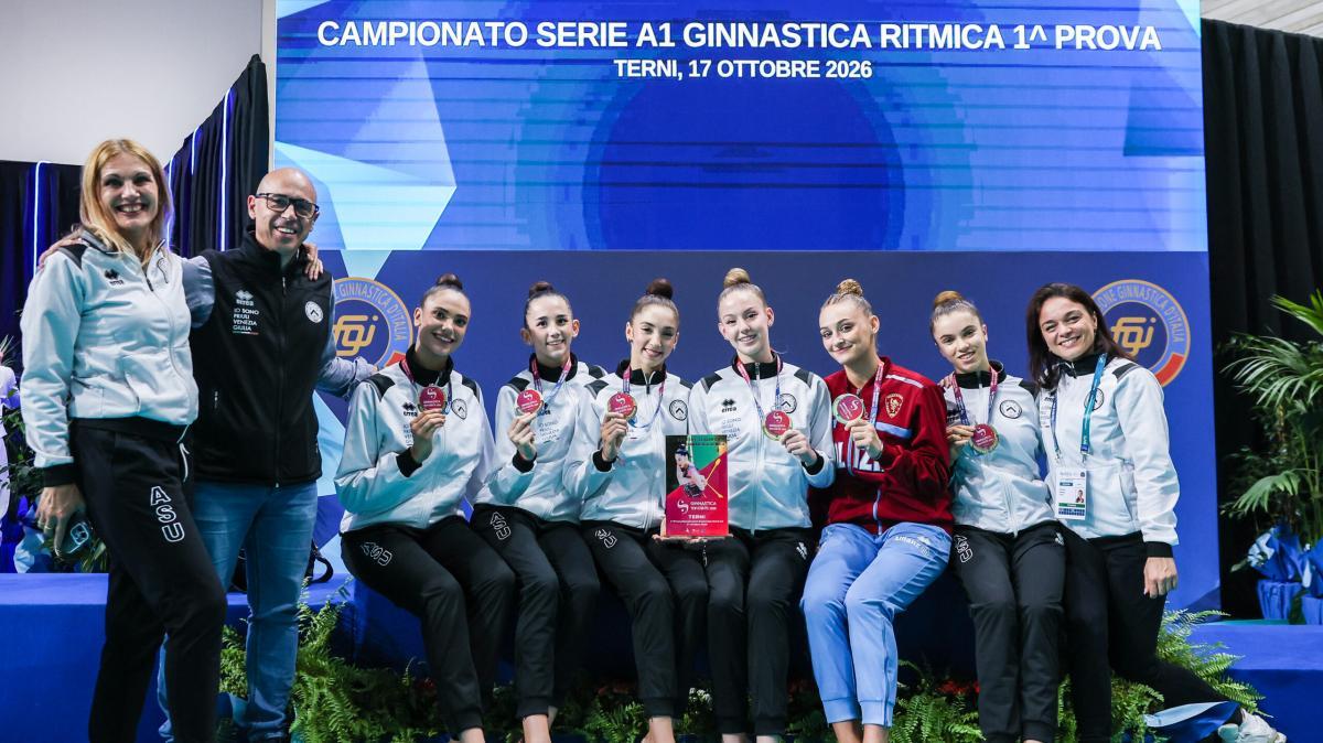 Spettacolare esordio per l'ASU: le ginnaste udinesi dominano la prima prova di Serie A1 a Terni e conquistano il primo posto