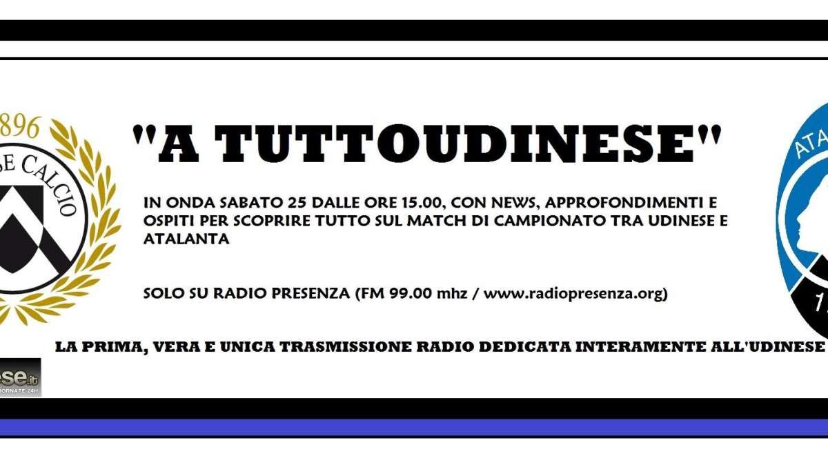 "A TUTTOUDINESE": oggi alle 15.00 la quarta puntata. Ospite il direttore Pierpaolo Marino