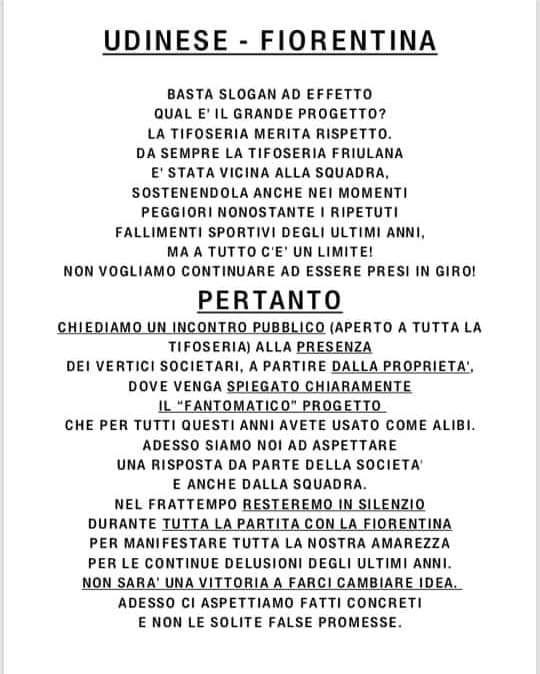 I tifosi hanno la forza