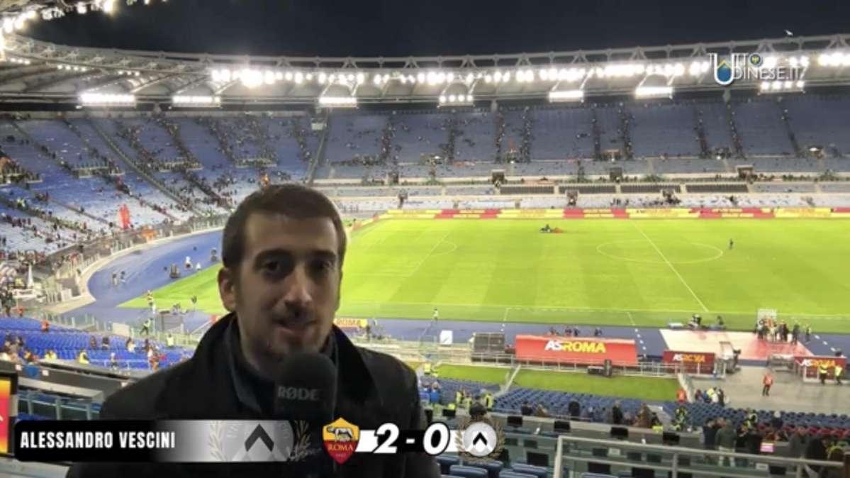 (VIDEO) Roma-Udinese 2-0, il commento post partita dallo stadio Olimpico