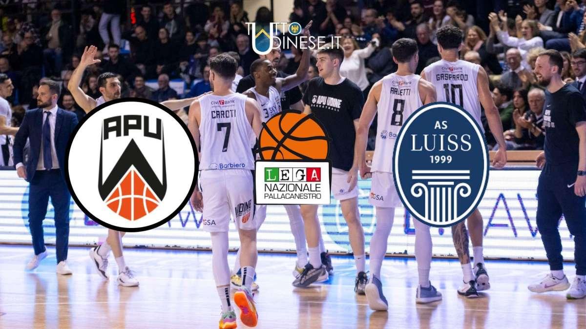 RELIVE Serie A2 Apu Udine-Luiss Roma 76-62: quinta vittoria consecutiva