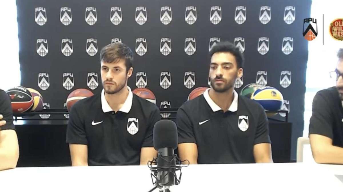 Apu Udine, Ambrosin e Stefanelli si presentano: "Speriamo possa essere una grande stagione"