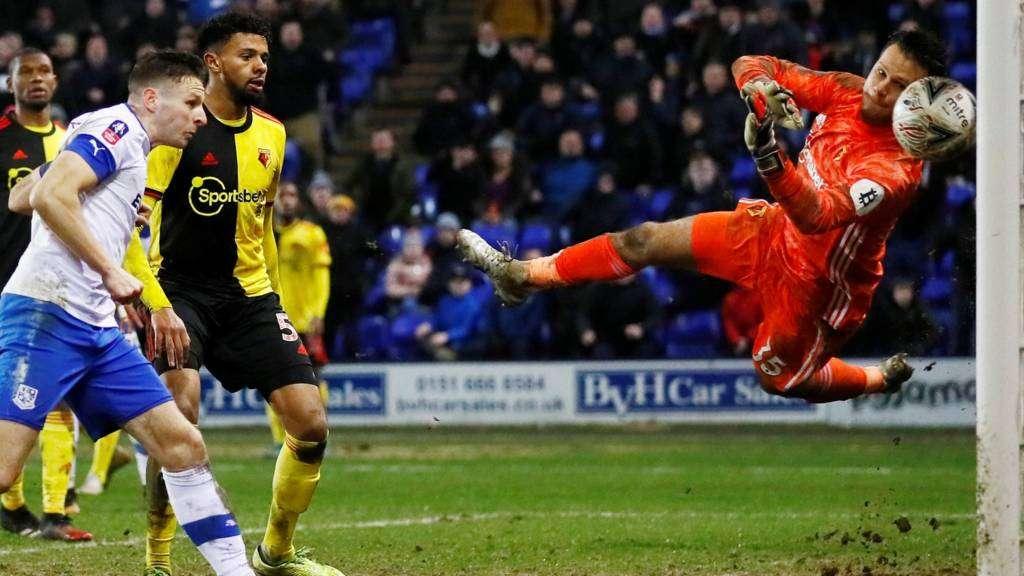 Un "giovane" Watford viene eliminato dal Tranmere Rovers (squadra di terza serie) in Fa Cup