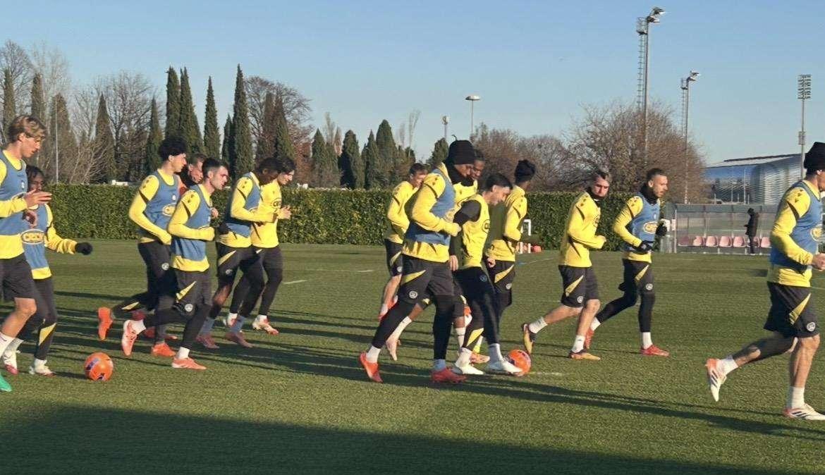 Udinese, l'allenamento a porte aperte di martedì 30 dicembre