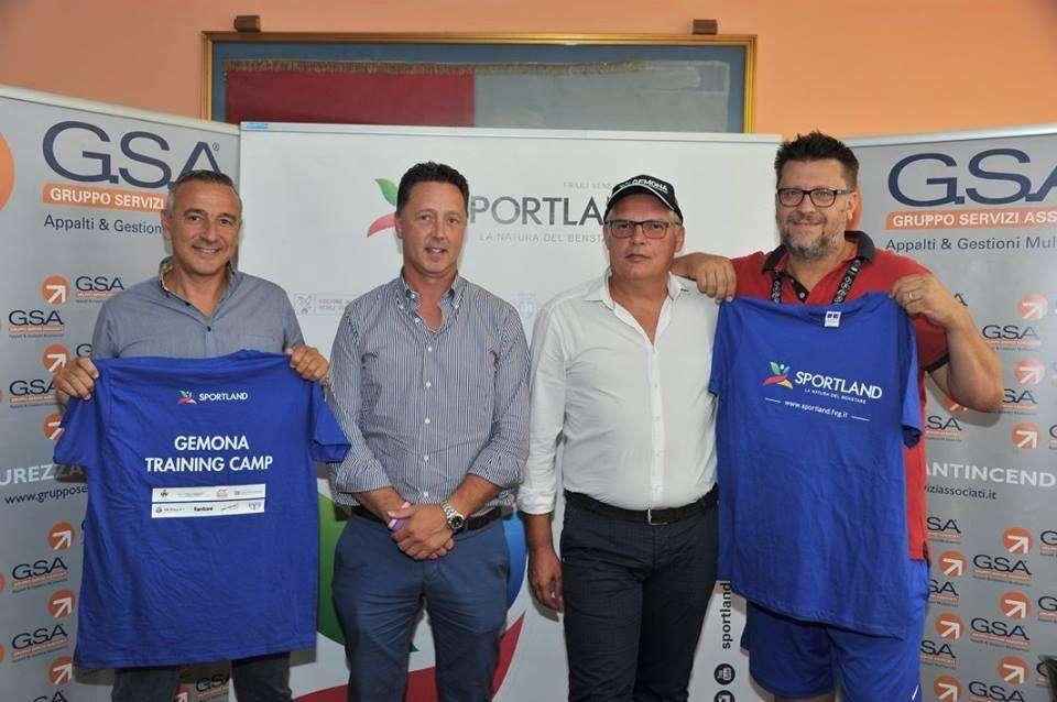 Apu Gsa, presentato il ritiro di Gemona. Micalich: "Qui strutture di primissimo livello. Grazie per l'ospitalità"