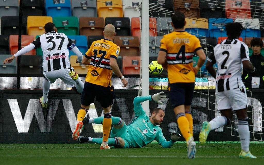 Udinese-Sampdoria, LE IMPRESSIONI A FINE PRIMO TEMPO: bianconeri avanti di due gol e in pieno controllo del match