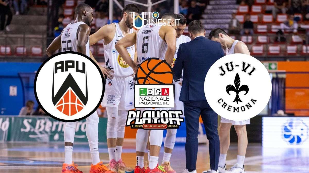 RELIVE Playoff Serie A2 Apu Udine-JuVi Cremona 95-90: RISULTATO FINALE