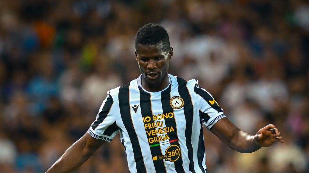 Udinese, Bayo assente contro il Padova: il motivo