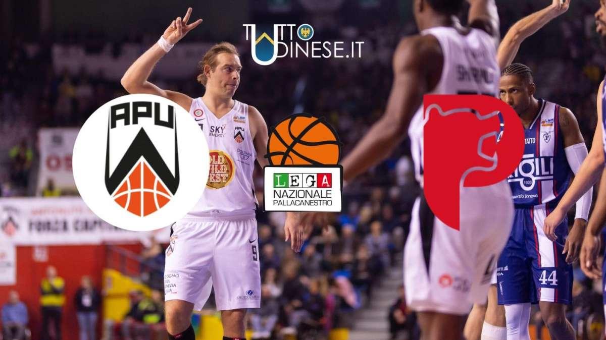 RELIVE SERIE A2 - Apu Udine - Pistoia (52-73), fine partita, con un ottimo secondo tempo gli ospiti portano a casa la contesa