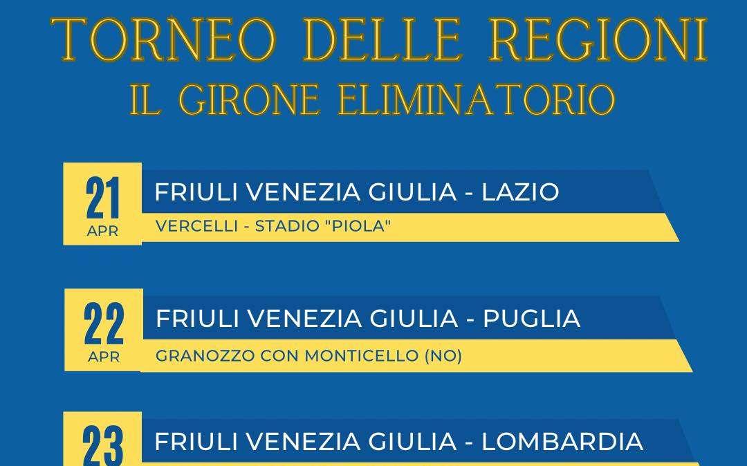 Partita la spedizione delle rappresentative Fvg al Torneo delle Regioni, domani l'esordio contro il Lazio