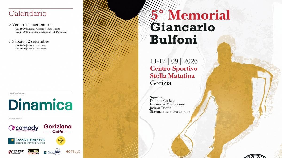 Dinamo Gorizia, mercoledì la presentazione del V Memorial Bulfoni