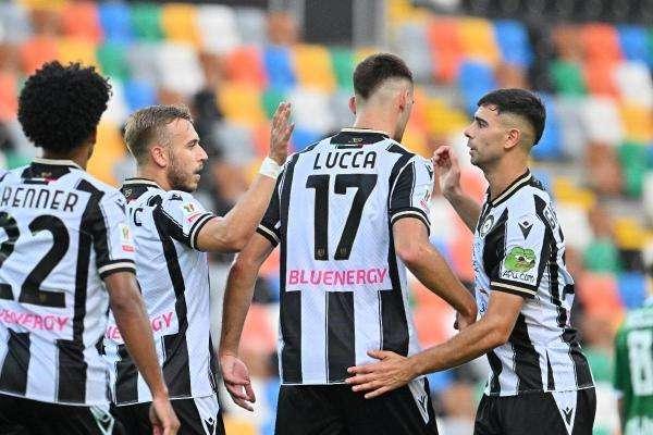Udinese-Avellino 4-0, il tabellino del match di Coppa Italia