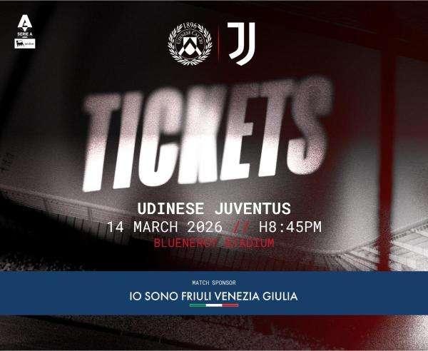 Udinese-Juventus, tutte le informazioni sui biglietti