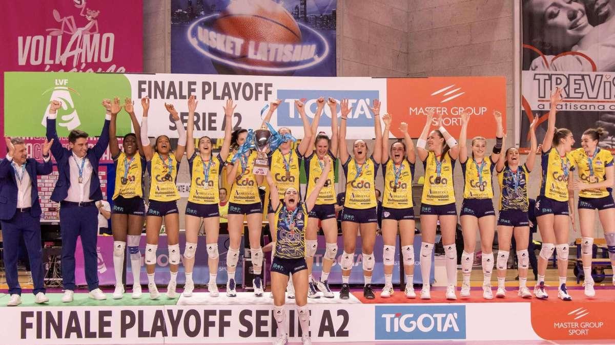 CDA Volley Talmassons, il sogno è realtà: le friulane volano in Serie A1