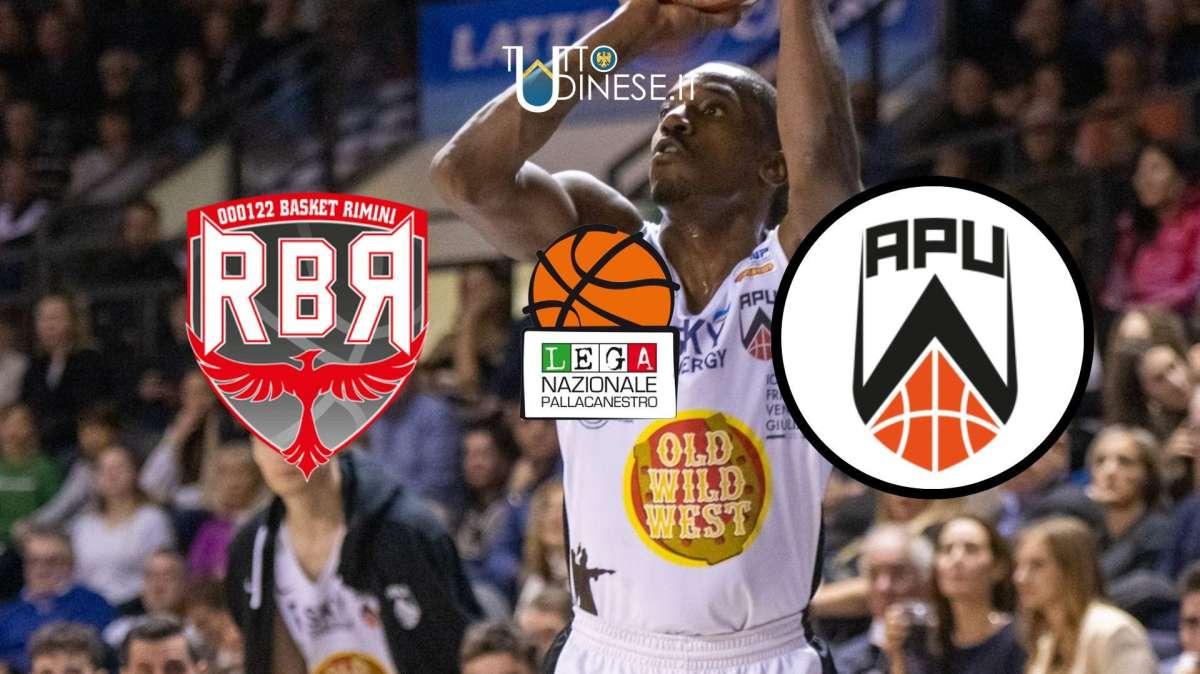 RELIVE Serie A2 Rimini-Apu Udine 78-73: RISULTATO FINALE