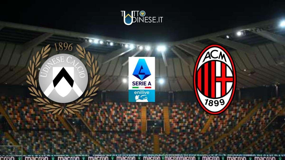 DIRETTA Serie A Udinese-Milan 0-4: notte fonda per i bianconeri