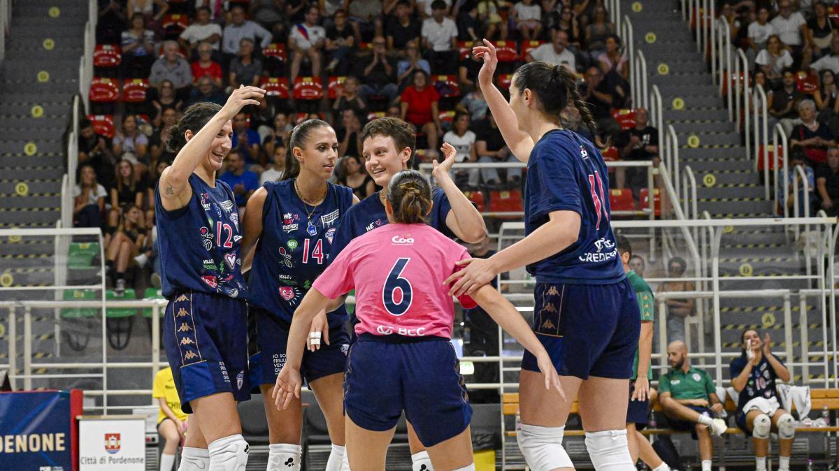 Prove di Serie A per la CDA Talmassons FVG: le Pink Panthers lottano, ma a Pordenone passa Bergamo
