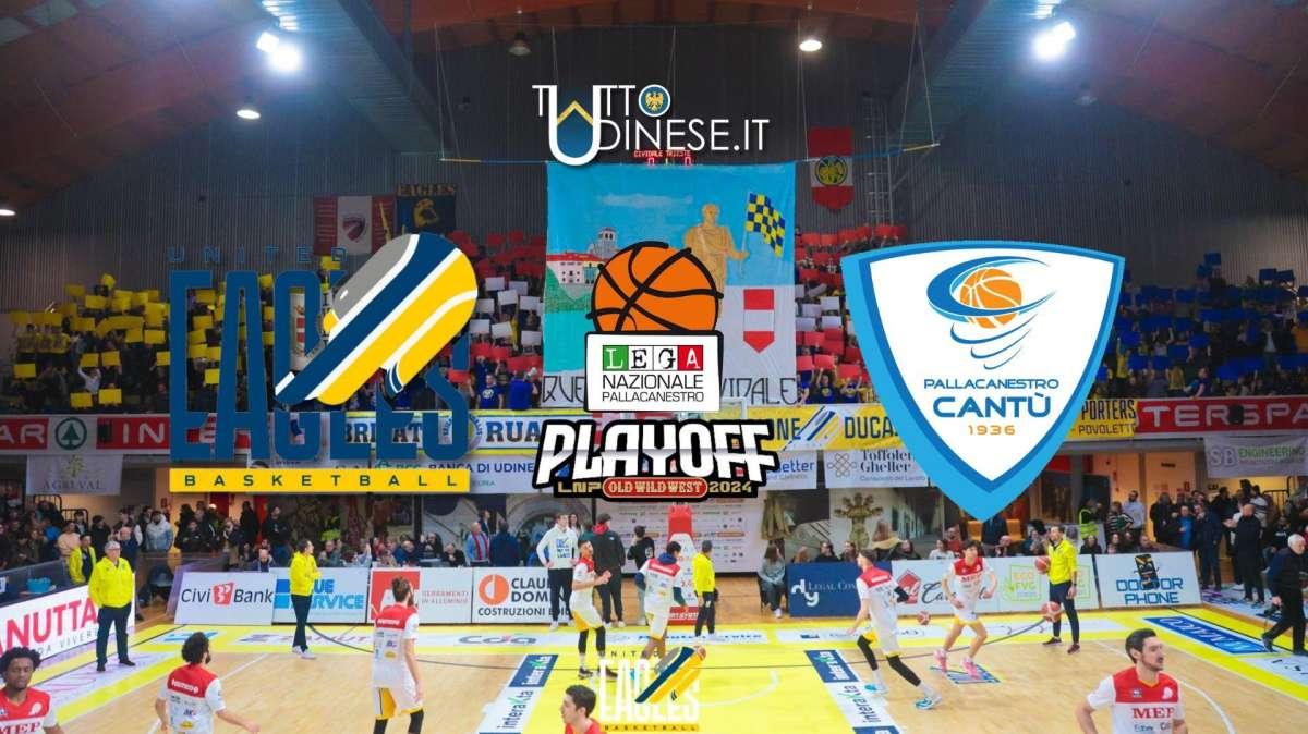 RELIVE Playoff Gara 3 Serie A2 UEB Cividale-Cantù 73-66: RISULTATO FINALE