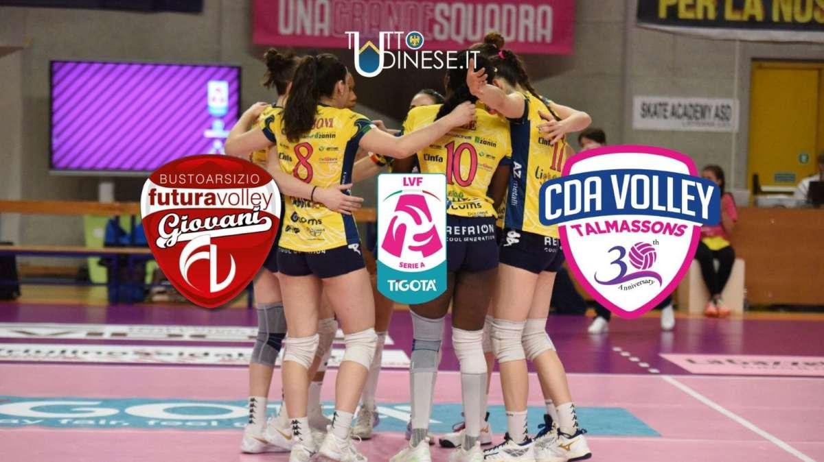 RELIVE Serie A2, Busto Arsizio-CDA Talmassons 0-3 (17-25): partita perfetta della CDA Talmassons! 