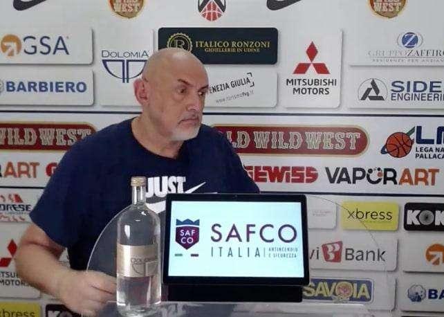 Apu Udine, Boniciolli: "E' stata una partita splendida"