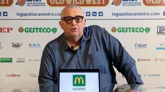 Gesteco Cividale, Pillastrini: "La trasferta a Chiusi servirà per avvicinarci nel modo migliore alla fase a orologio"