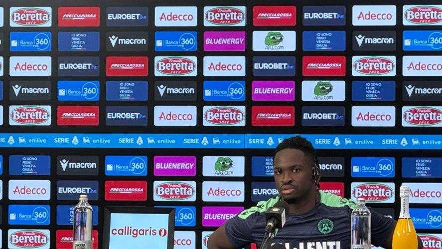 Udinese, Solet in conferenza: "Oggi dovevamo fare di più, ma pensiamo subito alla prossima"