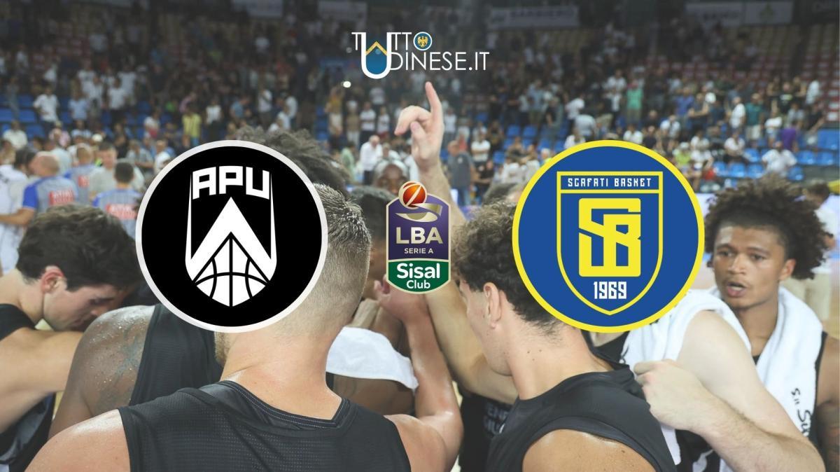 DIRETTA LBA APU Udine - Scafati 0-0: PALLA A DUE ALLE 18.00