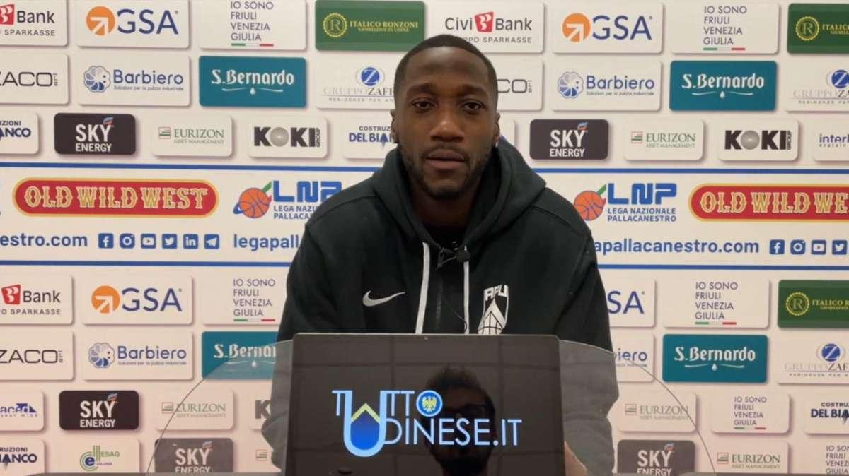 Apu Udine, Ikangi: "Ci aspetta un girone di ritorno diverso da quelli di andata"