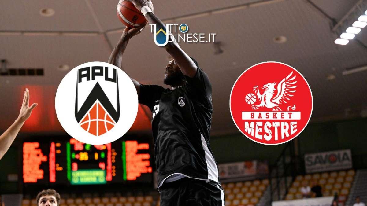 Amichevole Apu Udine-Basket Mestre 77-59: FINE PARTITA