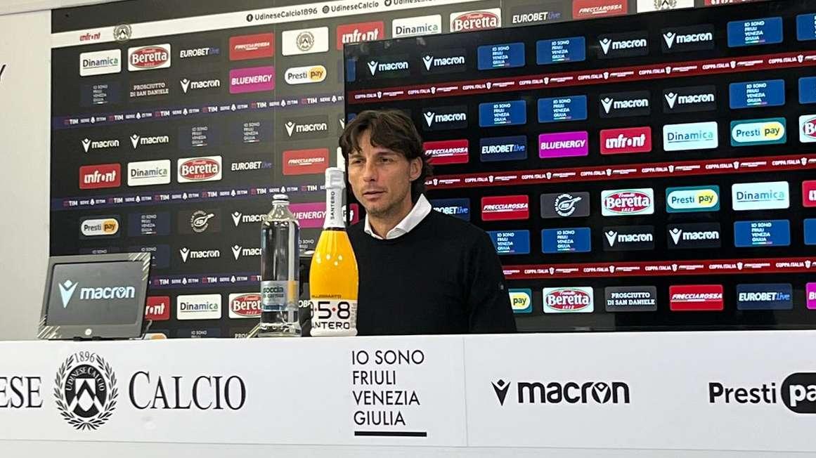 Udinese, Cioffi in conferenza: "Questa prestazione è una vittoria, i giovani meritano applausi"