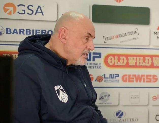 Apu Udine, Boniciolli: "Stiamo attraversando un momento complicato ma non servono scenate"