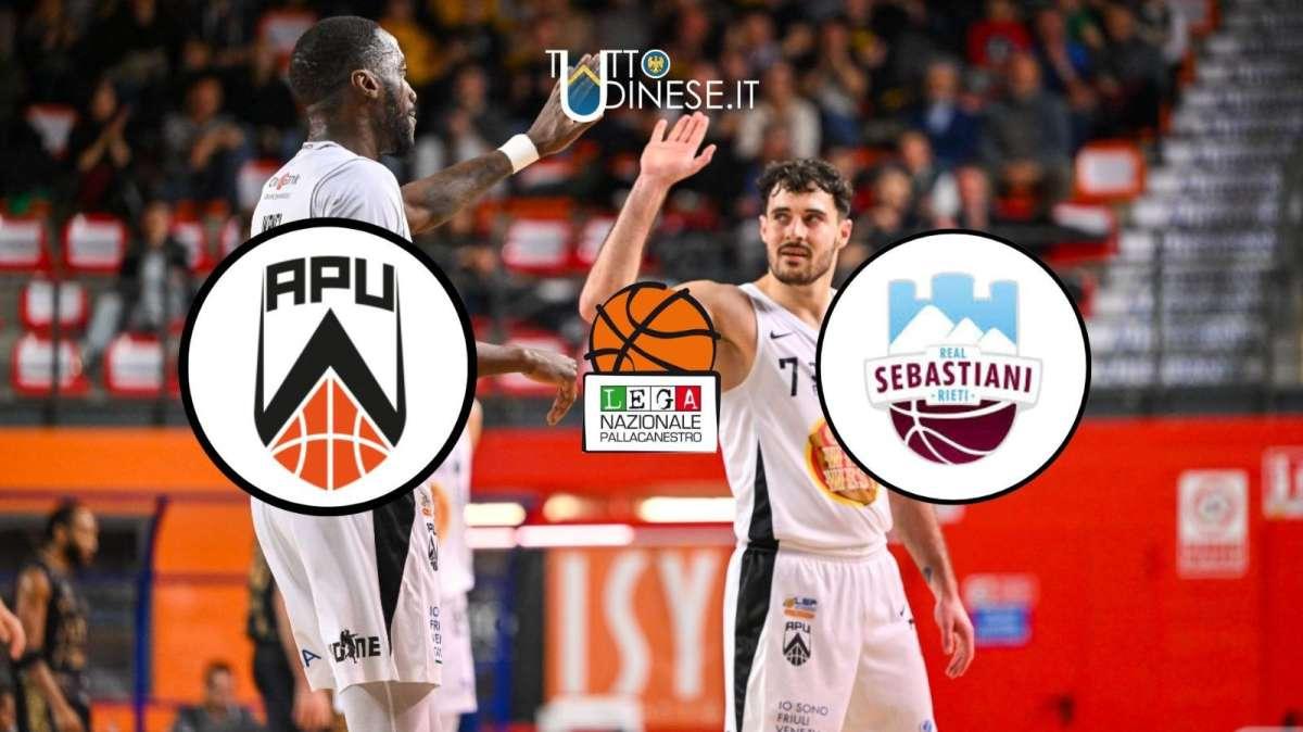 DIRETTA Serie A2, Apu Udine-Real Sebastiani Rieti 85-81: RISULTATO FINALE