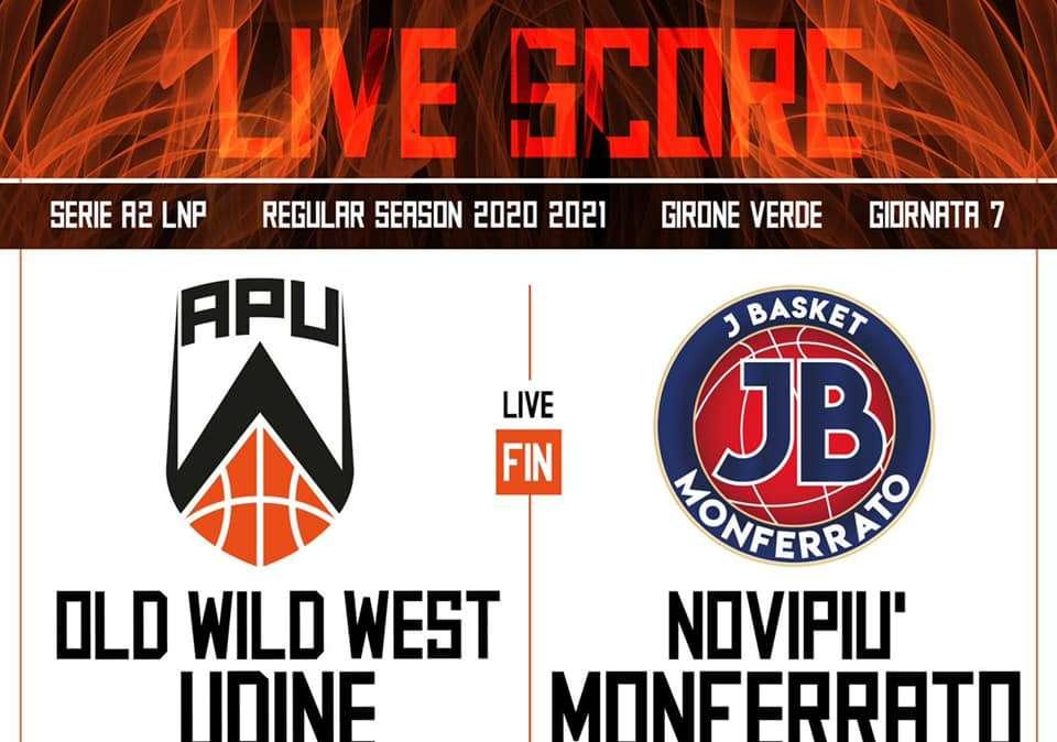 Apu Old Wild West-Novipiù JB Monferrato 66-79, LE PAGELLE: Foulland si spegne alla distanza, Johnson grande assente