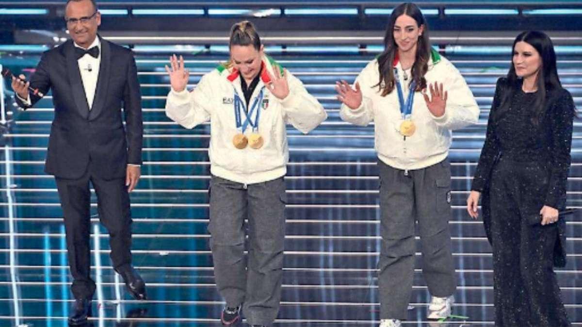 Lisa Vittozzi brilla all’Ariston dopo il trionfo olimpico di Milano-Cortina 2026