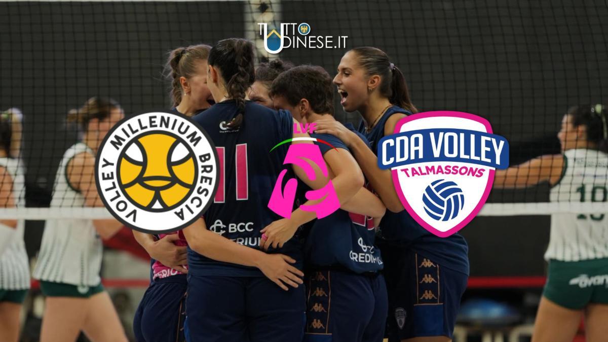 DIRETTA Volley Serie A1 Millennium Brescia-Cda Talmassons: si inizia alle 18