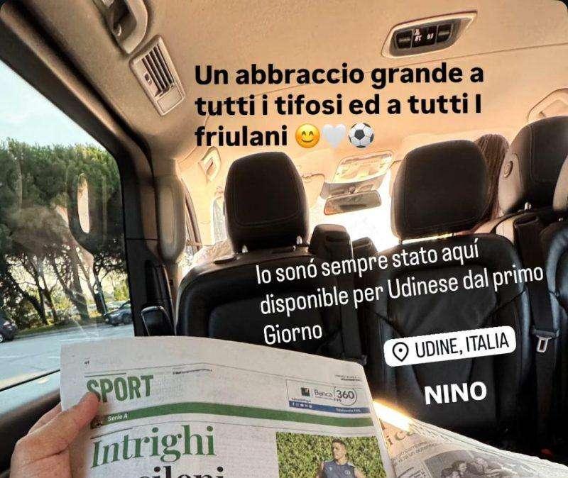 Alexis Sanchez su Instagram: "Sono sempre stato disponibile per l'Udinese"
