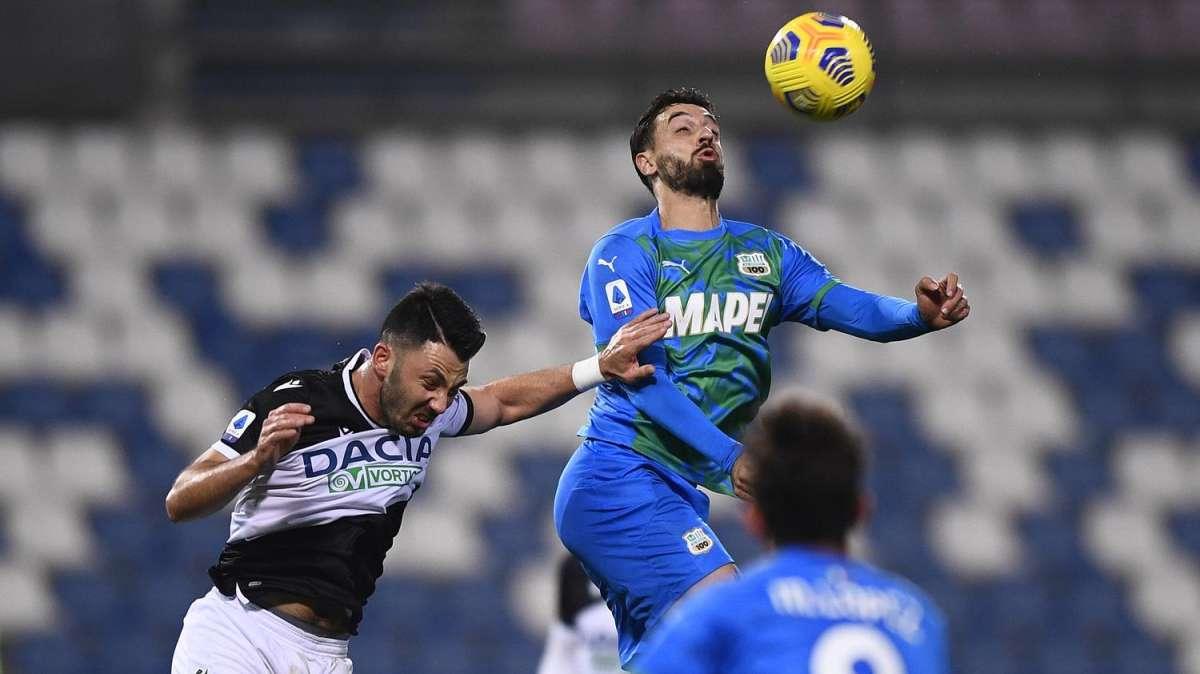 Udinese-Sassuolo, statistiche e precedenti tra le due squadre in Serie A