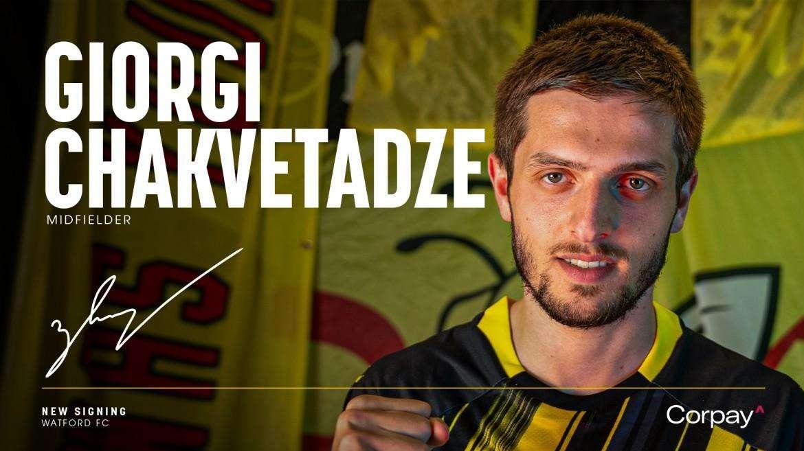 UFFICIALE: Watford, nuovo innesto a centrocampo. Ecco il georgiano Chakvetadze: arriva in prestito dal Gent