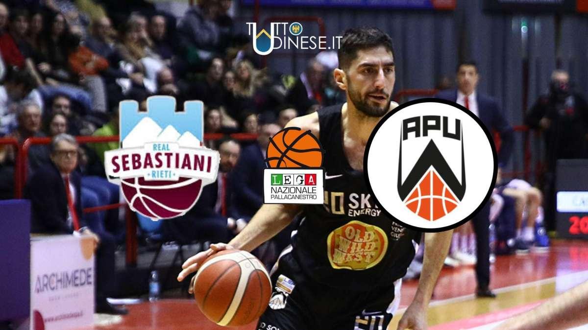 DIRETTA Serie A2 Real Sebastiani Rieti-Apu Udine 70-75: RISULTATO FINALE
